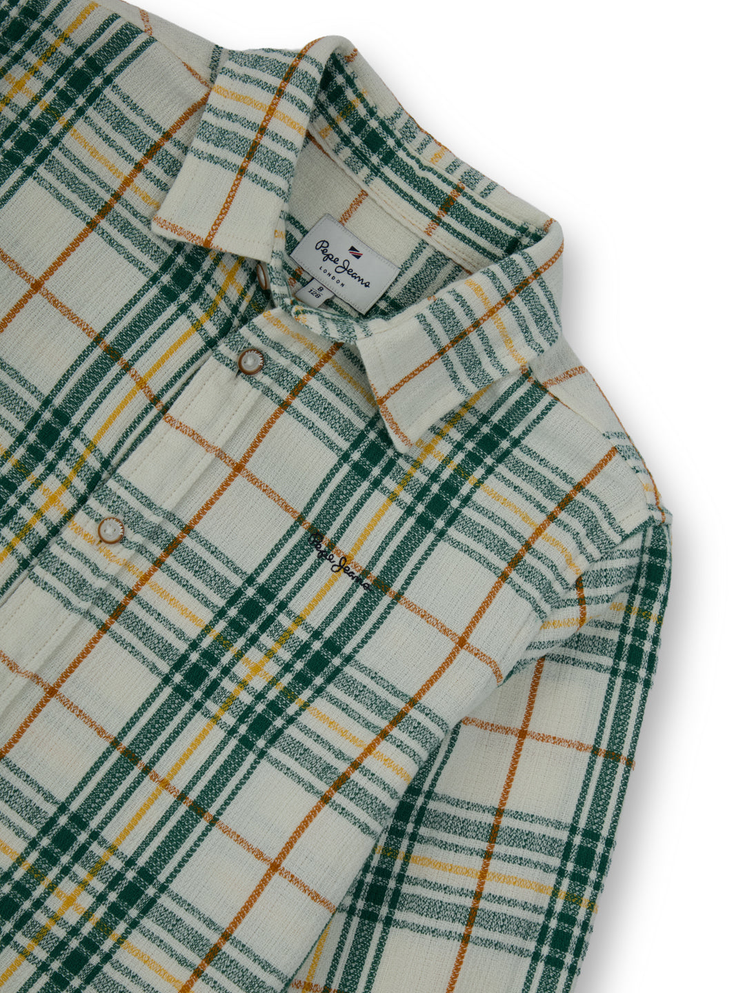 Boys Green Checked Regular Fit Shirt Everyday