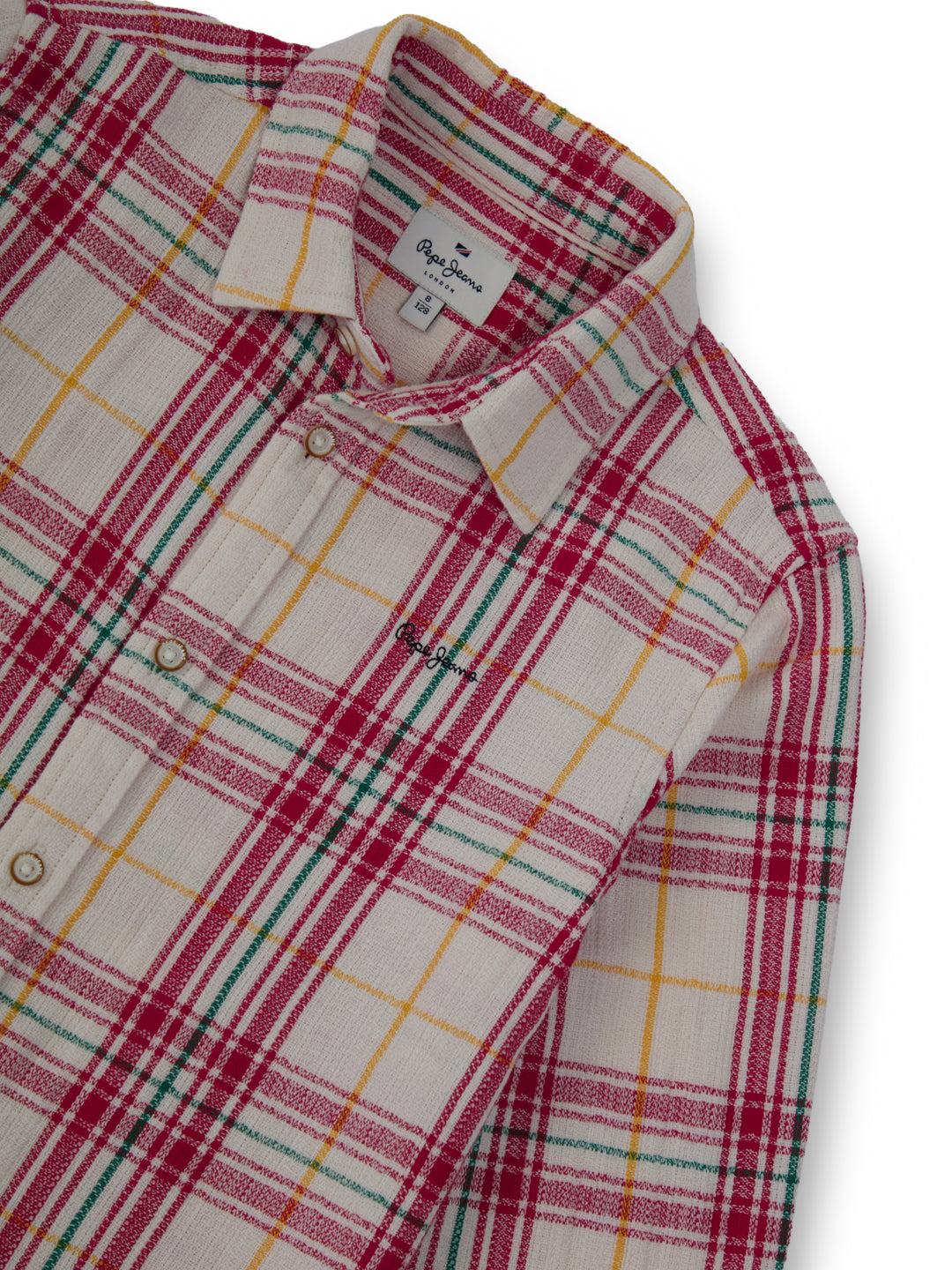 Boys Red Checked Regular Fit Shirt Classic