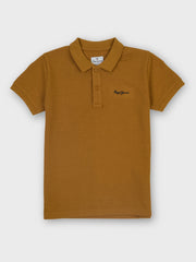 Boys Tobacco Graphic Print Regular Fit Polo