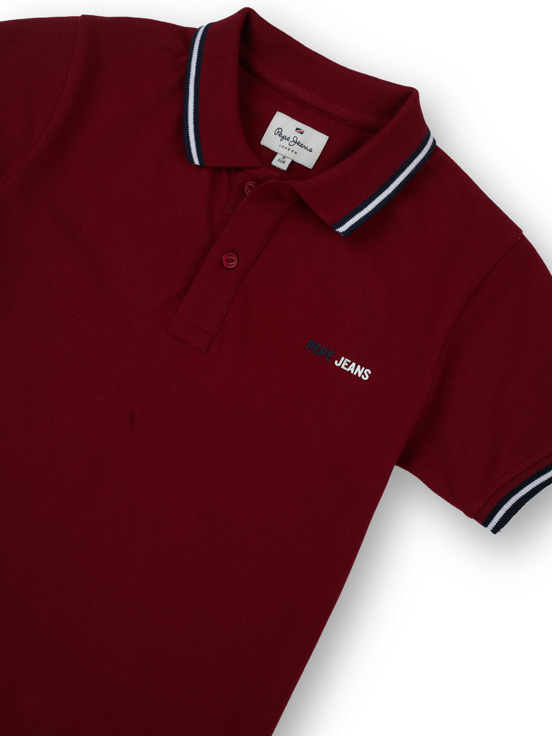 Boys Rugby Red Graphic Print Regular Fit Polo