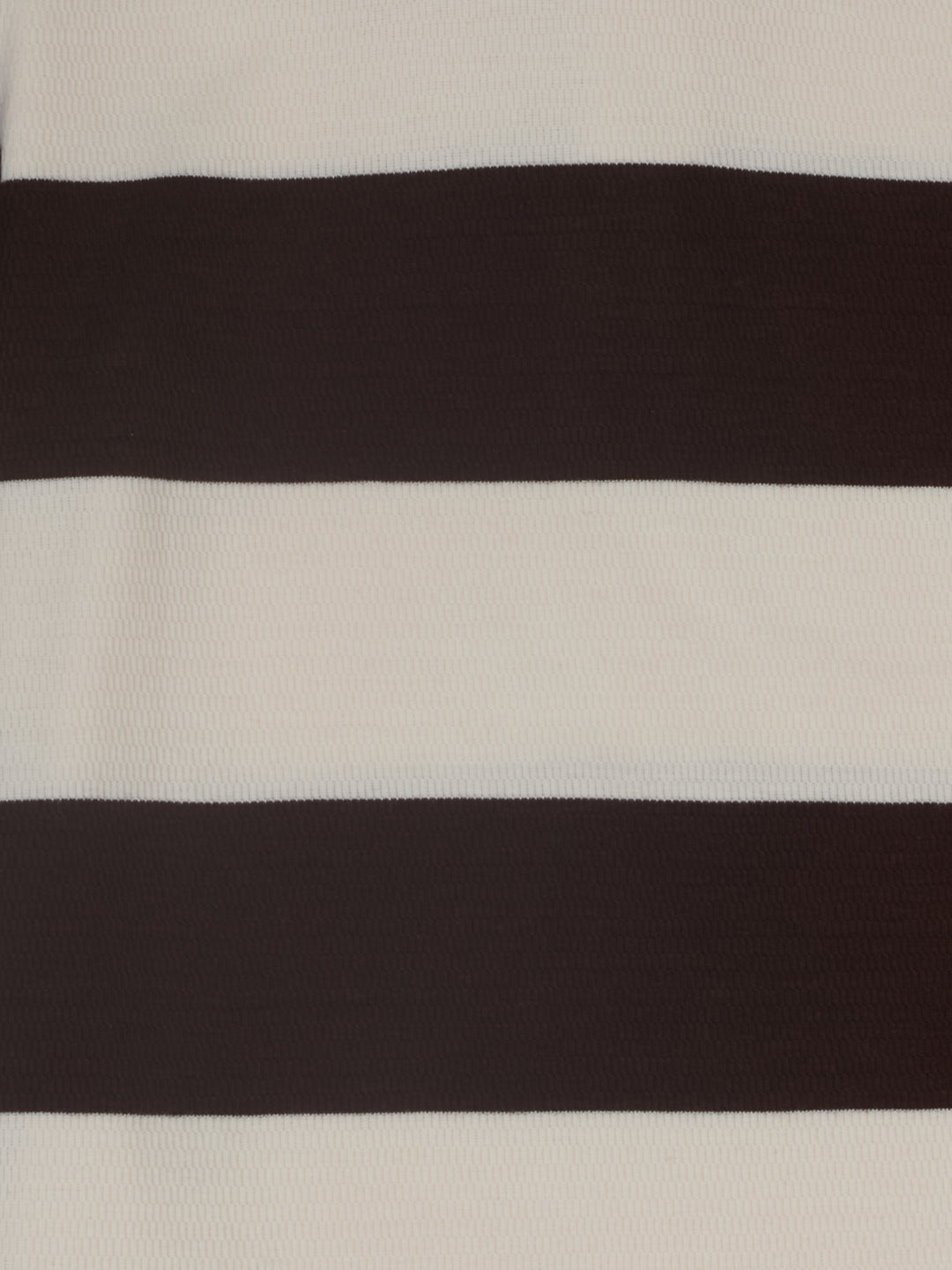 Boys Cocoa Striped Regular Fit Polo