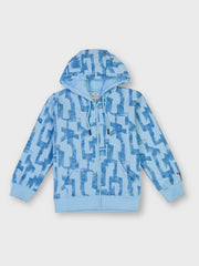 Boys Sky Distressed Regular Fit Sweatshirt