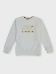Boys Ecru Graphic Print Regular Fit Sweatshirt