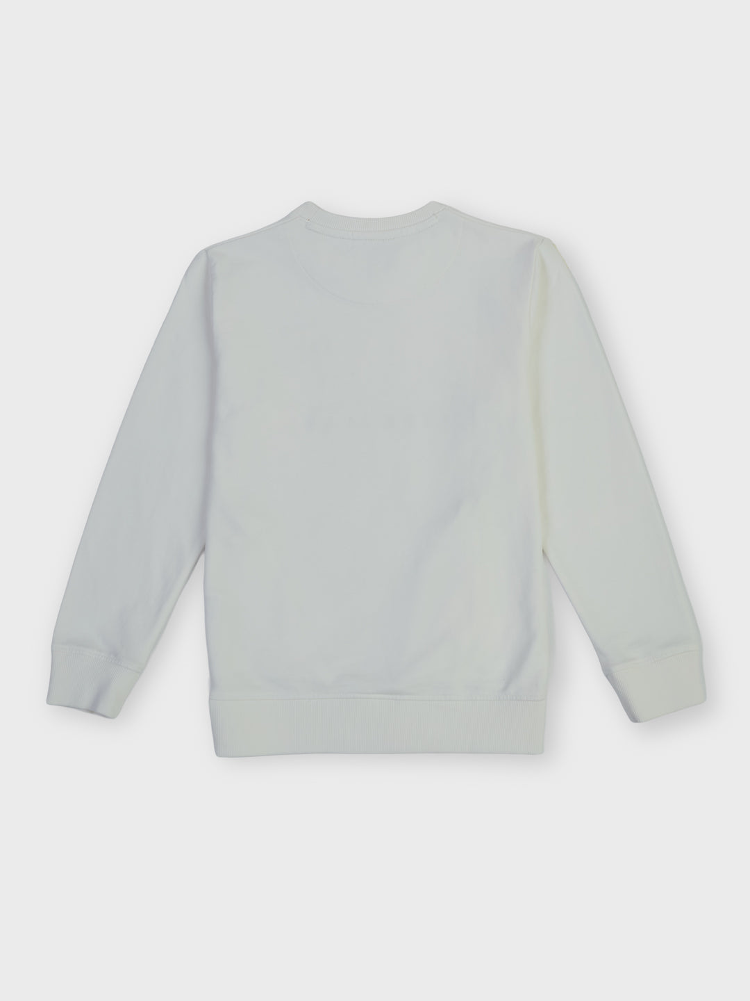 Boys Ecru Graphic Print Regular Fit Sweatshirt