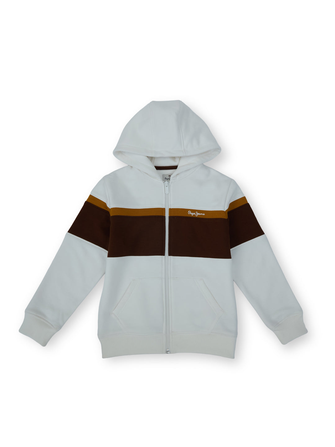 Boys Cocoa Striped Regular Fit Sweatshirt