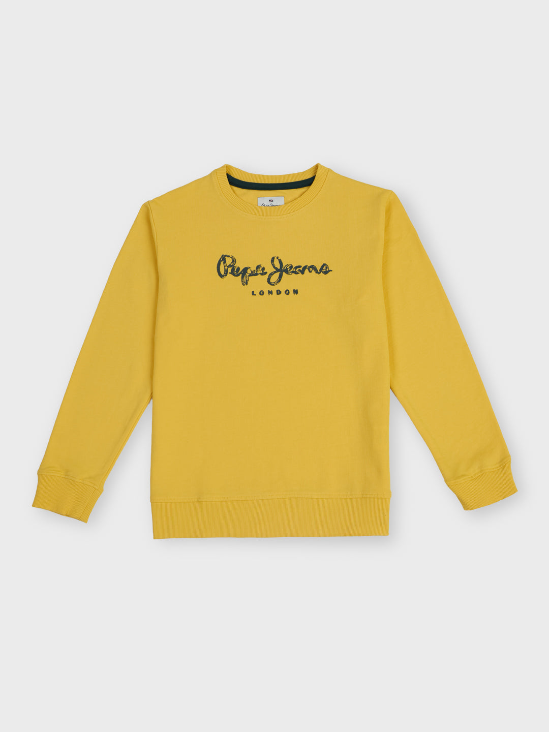 Boys Gold Graphic Print Regular Fit Sweatshirt