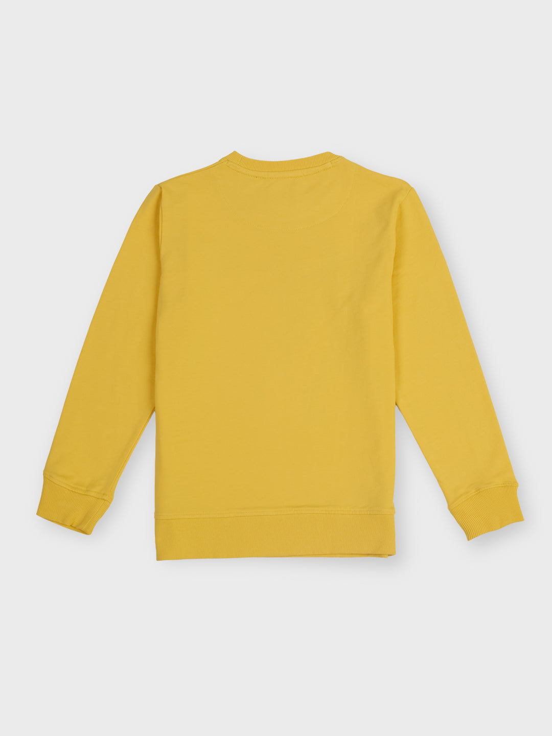 Boys Gold Graphic Print Regular Fit Sweatshirt