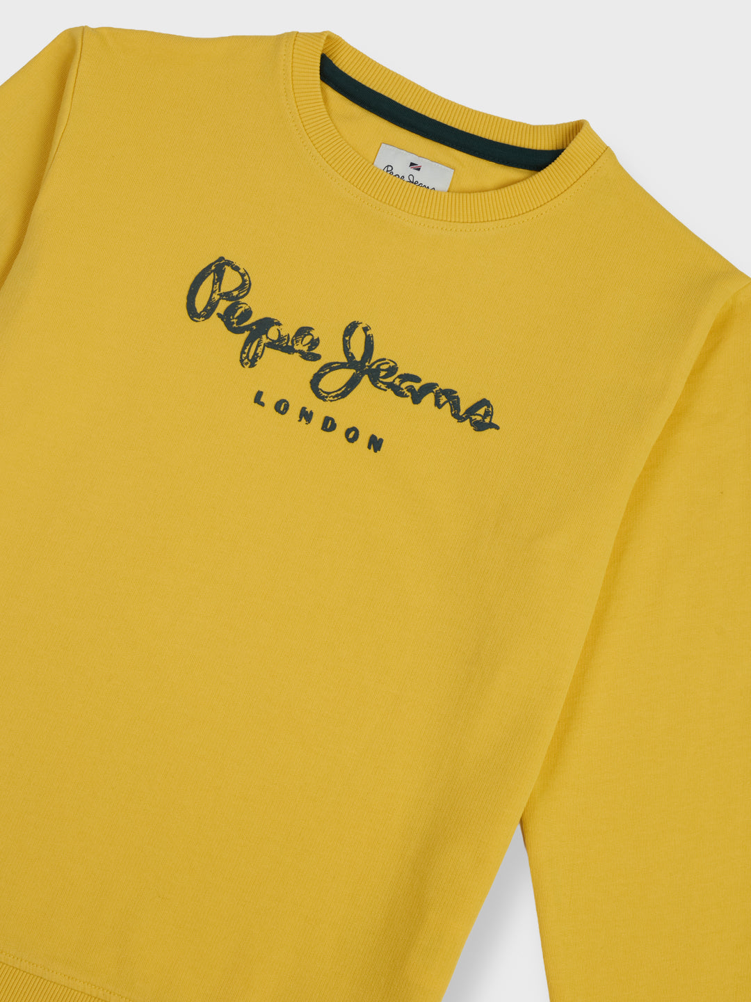 Boys Gold Graphic Print Regular Fit Sweatshirt