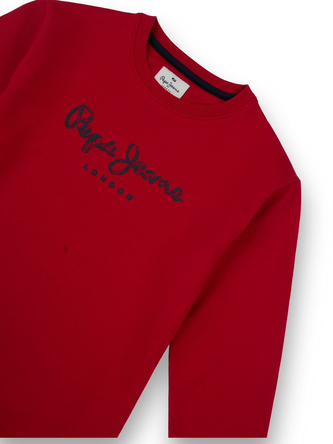 Boys Red Graphic Print Regular Fit Sweatshirt Full Sleeves