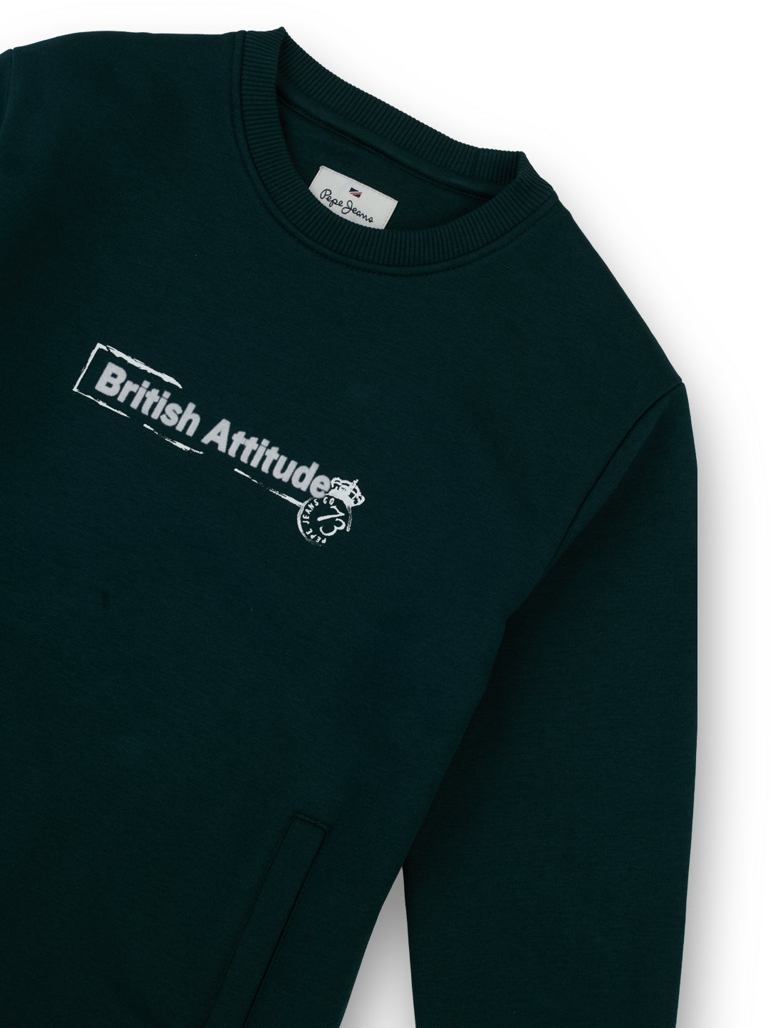 Boys B Green Graphic Print Regular Fit Sweatshirt