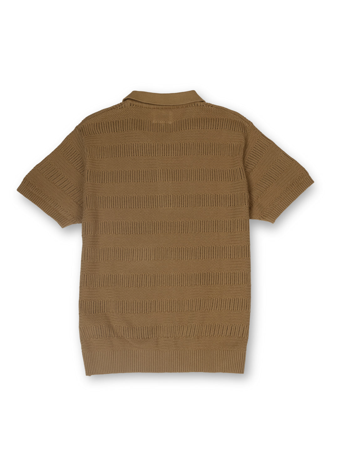 Boys Beige Striped Regular Fit Polo