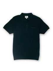 Boys Green Striped Regular Fit Polo
