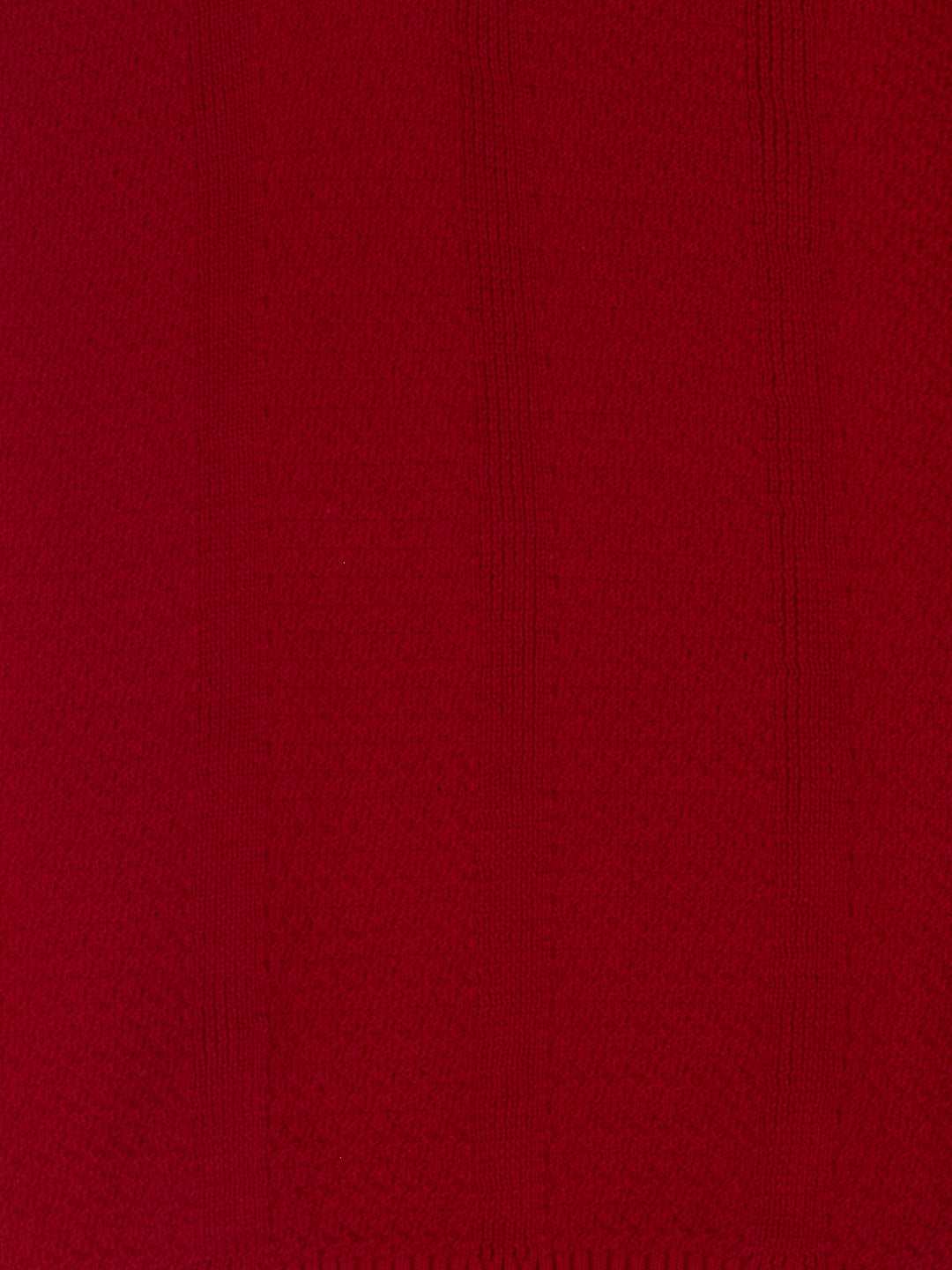 Boys Red Striped Regular Fit Polo Short Sleeves