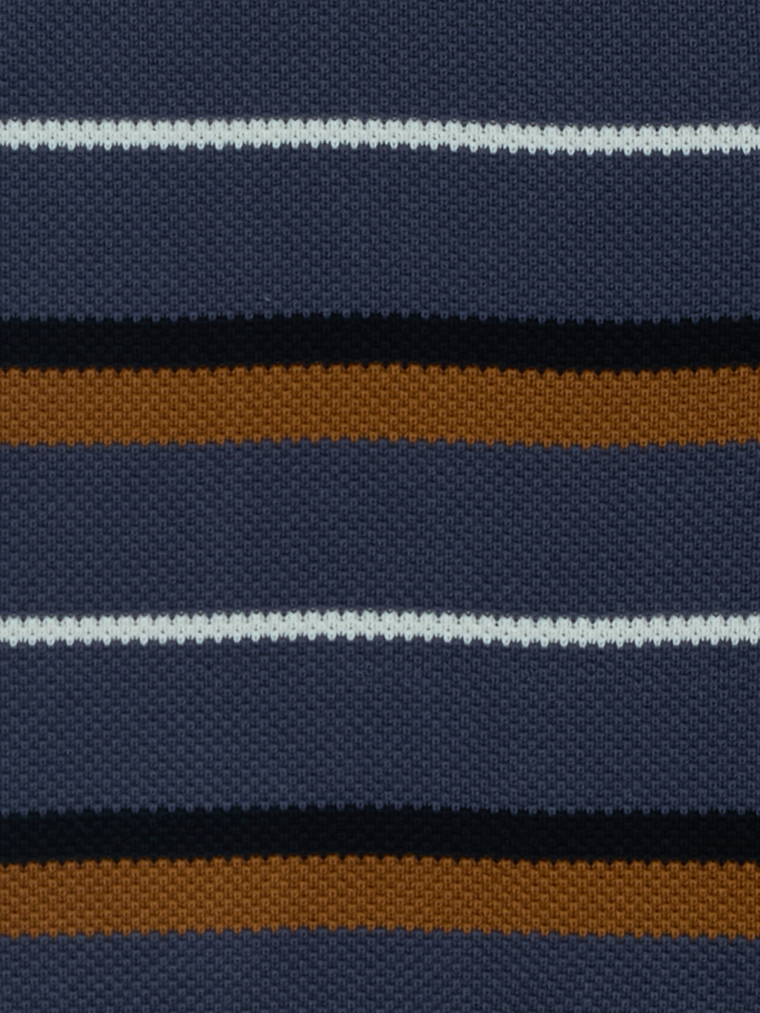 Boys Steel Grey Striped Regular Fit Sweater
