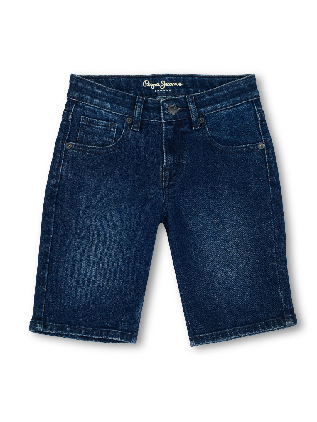 Boys Blue Slim Fit Denim Shorts Dark Used Wash