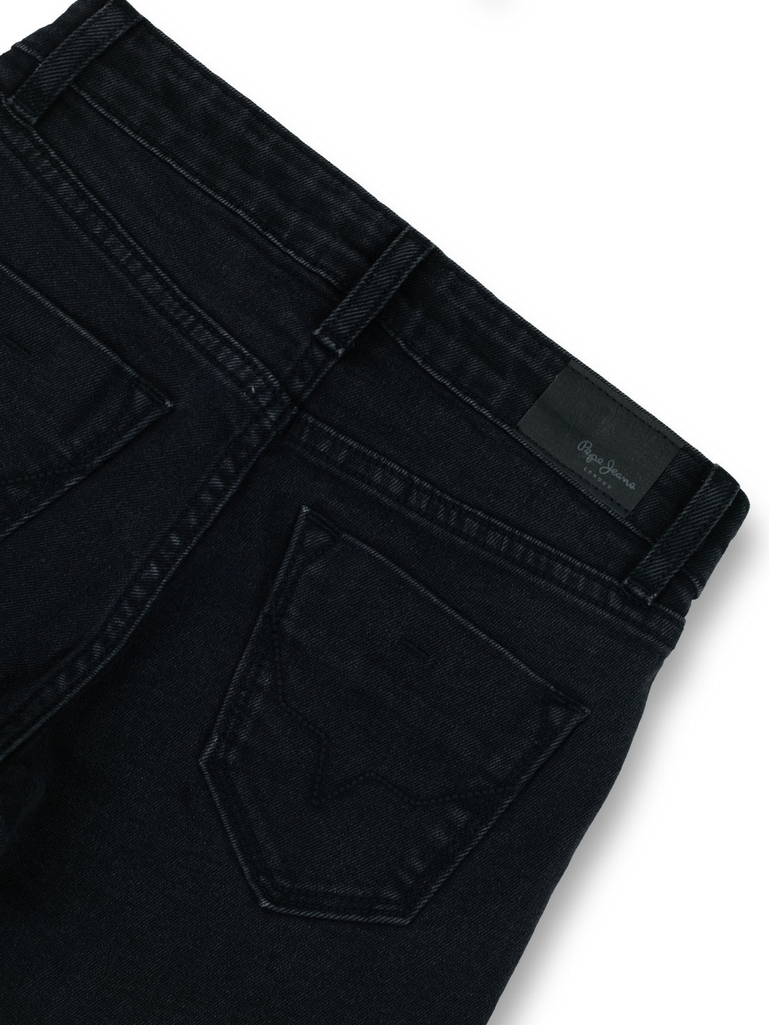 Boys Black Used Finish Slim Fit Denim Shorts
