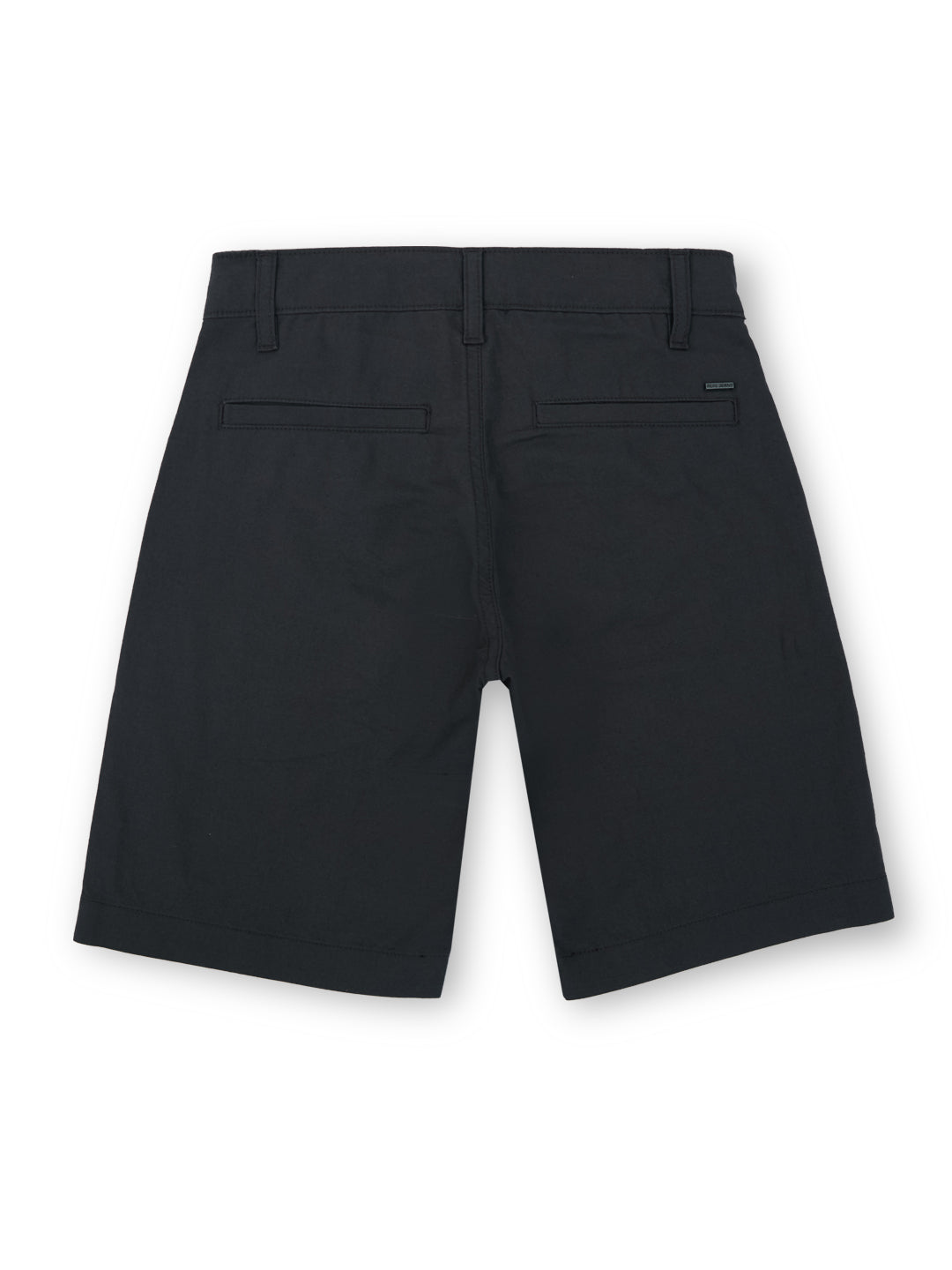 Boys Grey Solid Regular Fit Shorts