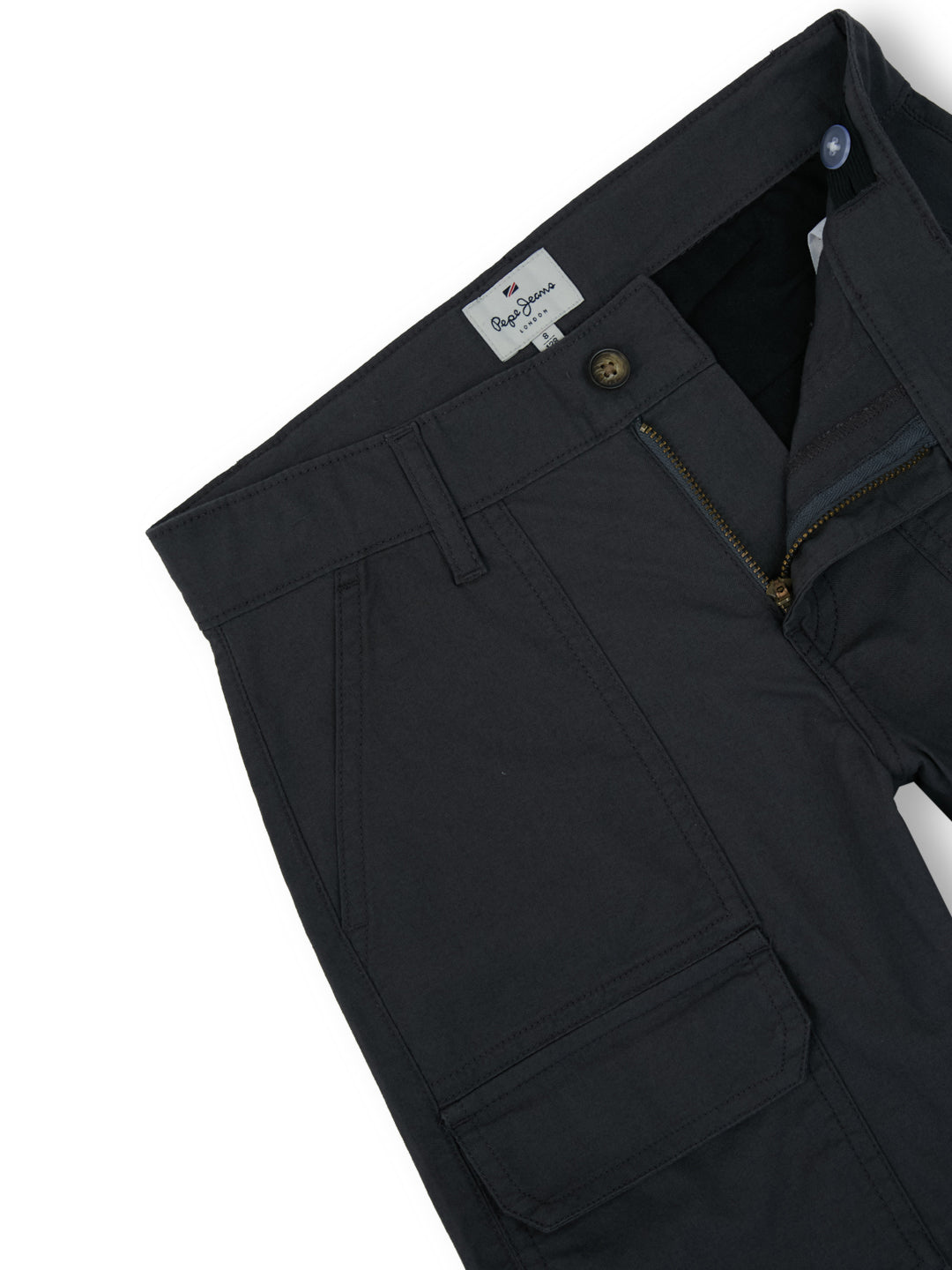Boys Grey Solid Regular Fit Shorts