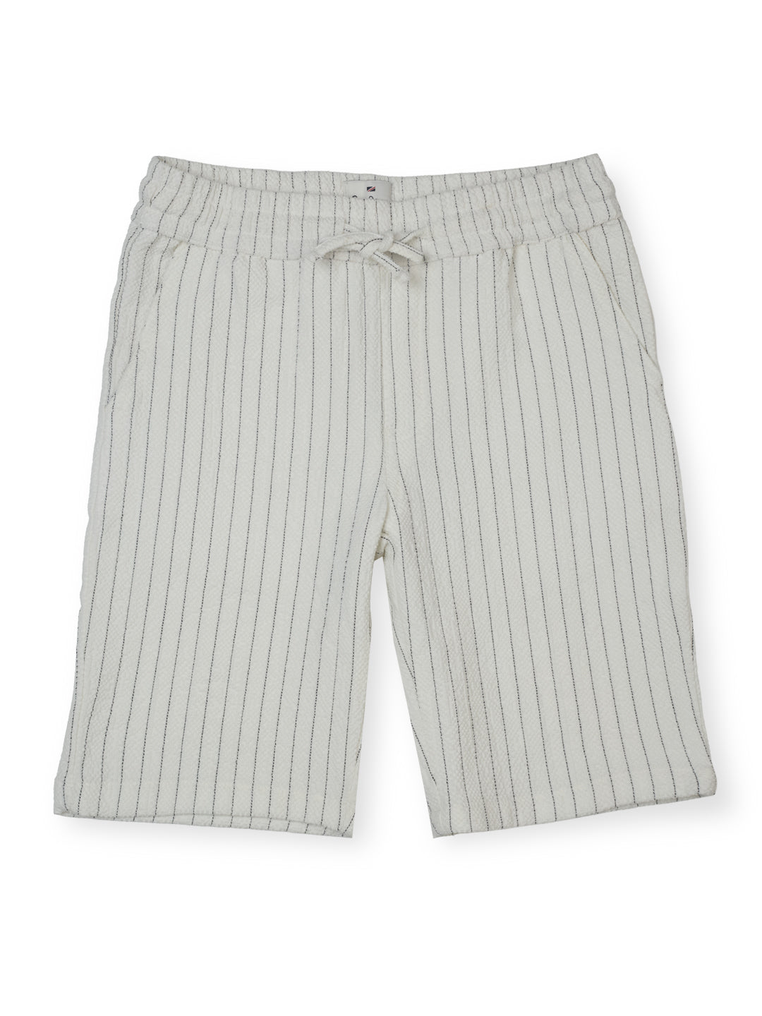 Boys White Solid Regular Fit Shorts