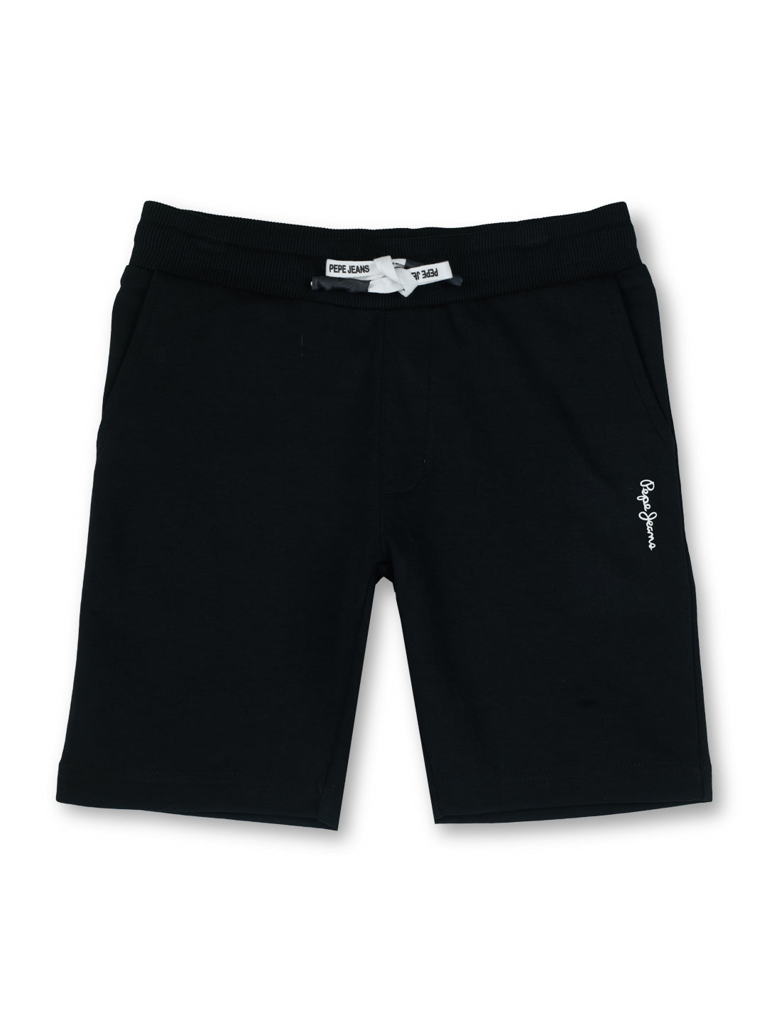 Boys Black Graphic Print Regular Fit Shorts