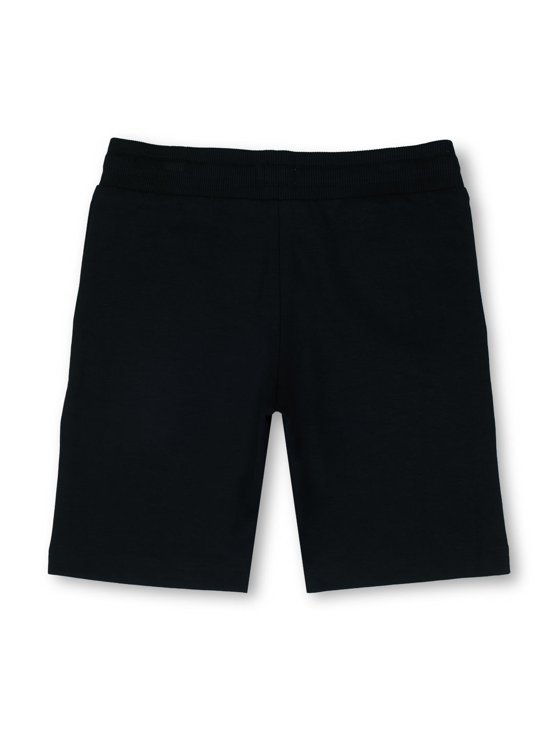 Boys Black Graphic Print Regular Fit Shorts