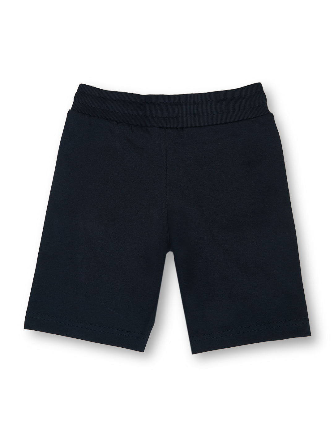 Boys Navy Graphic Print Regular Fit Shorts