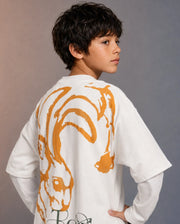 Rare Ones Boys Pete26 Cotton Blend T-Shirt - White