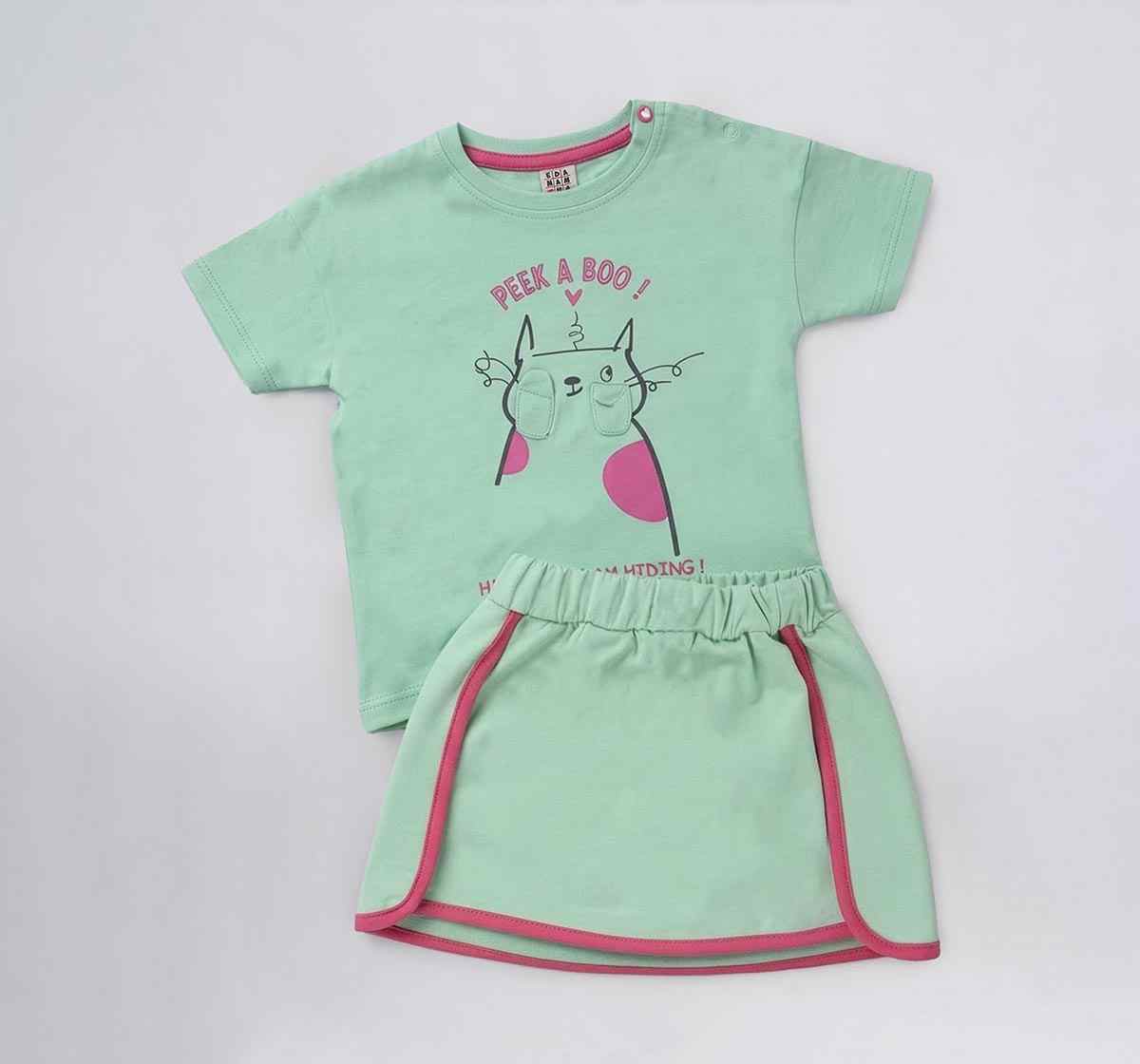 Te & Skort Set Green