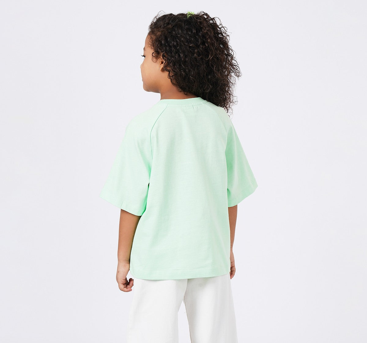 Anti Fit T Shirt with Print Green