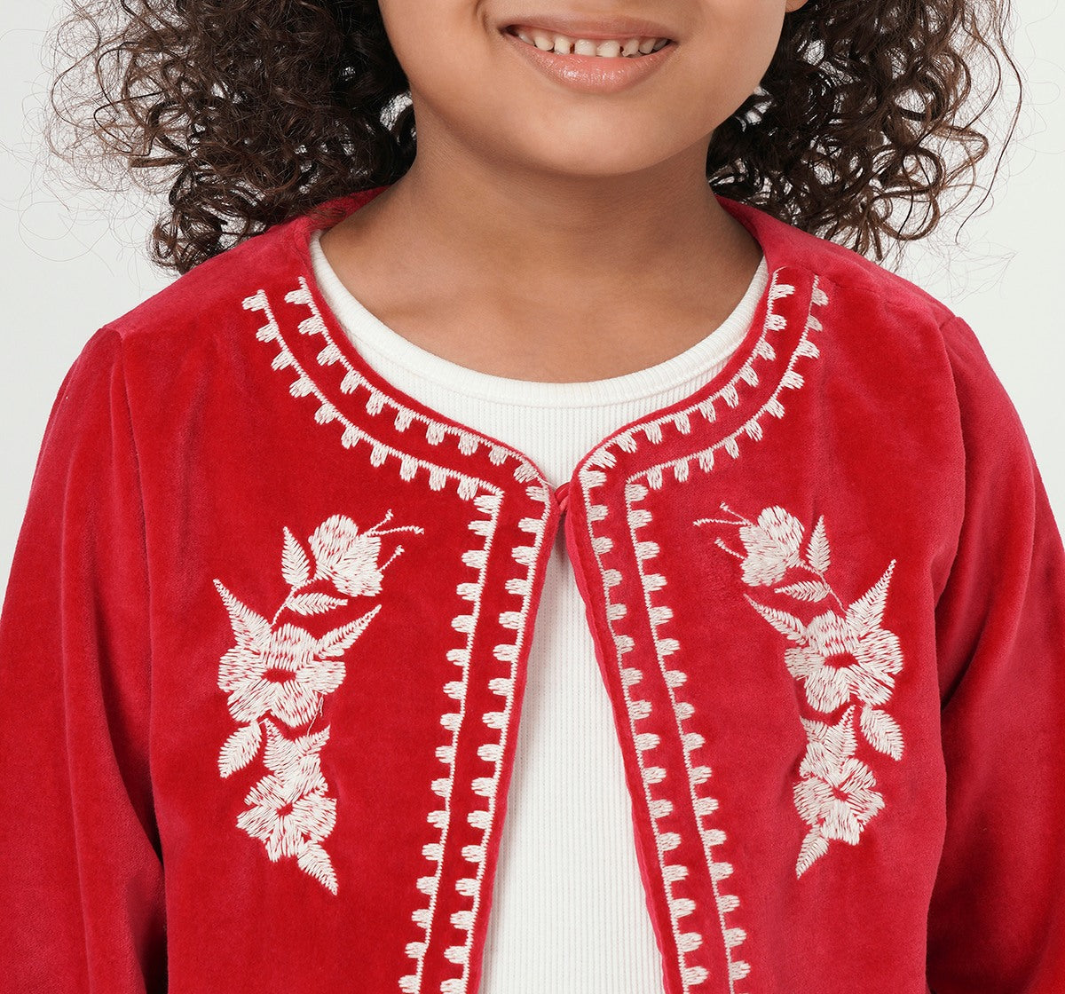 Embroidered Jacket and Bottom Set