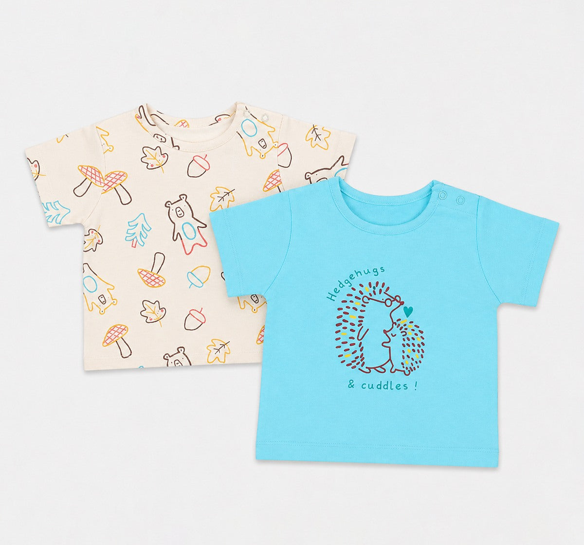 Half Sleeve Tees Multi Pack of 2