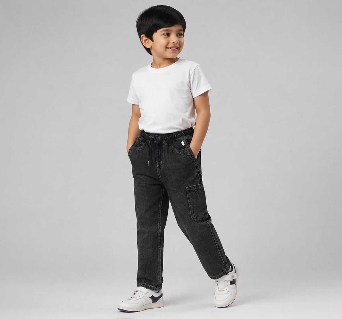 Denim Bottom with Carpenter Details Blue