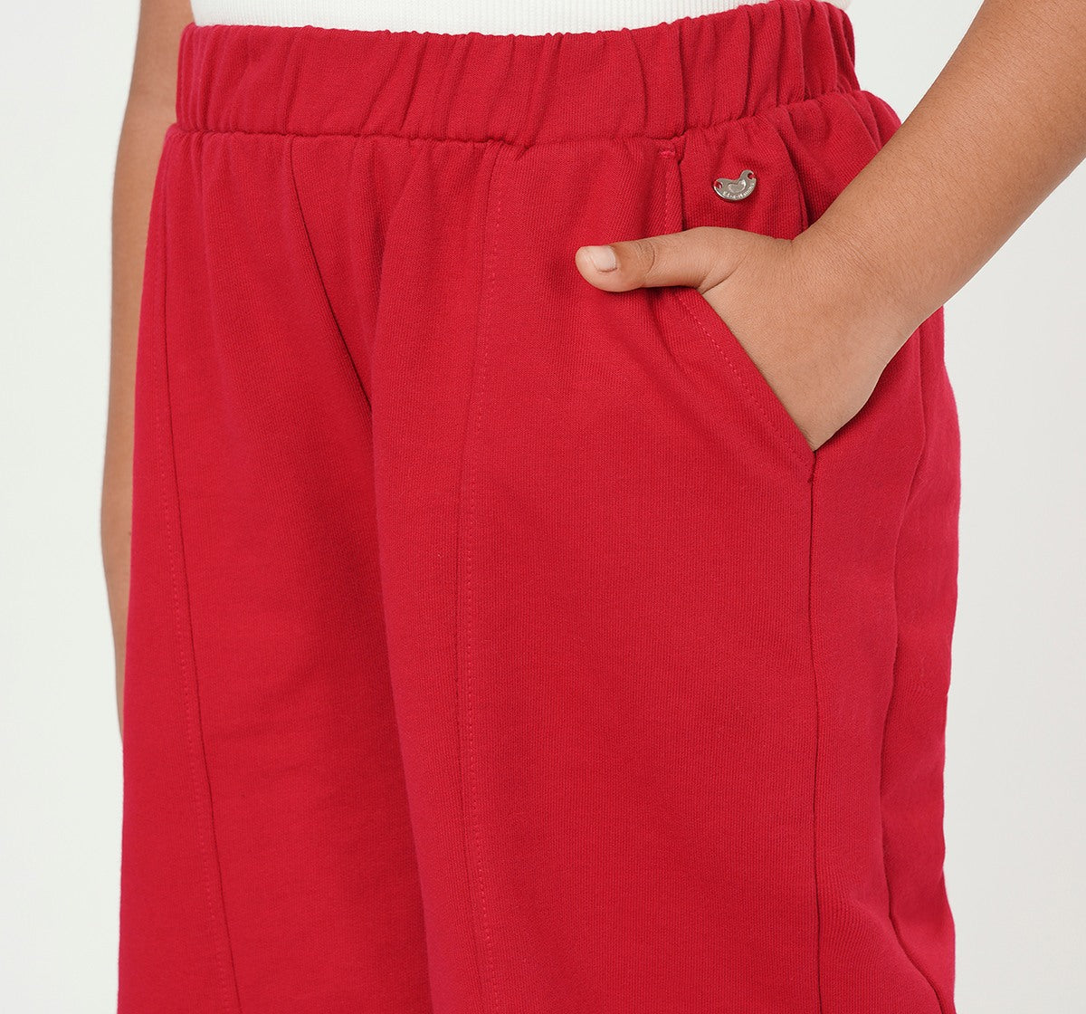Wide Leg Joggers Burgundy