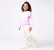 Wide Leg Fit with Applique Jeans Off White