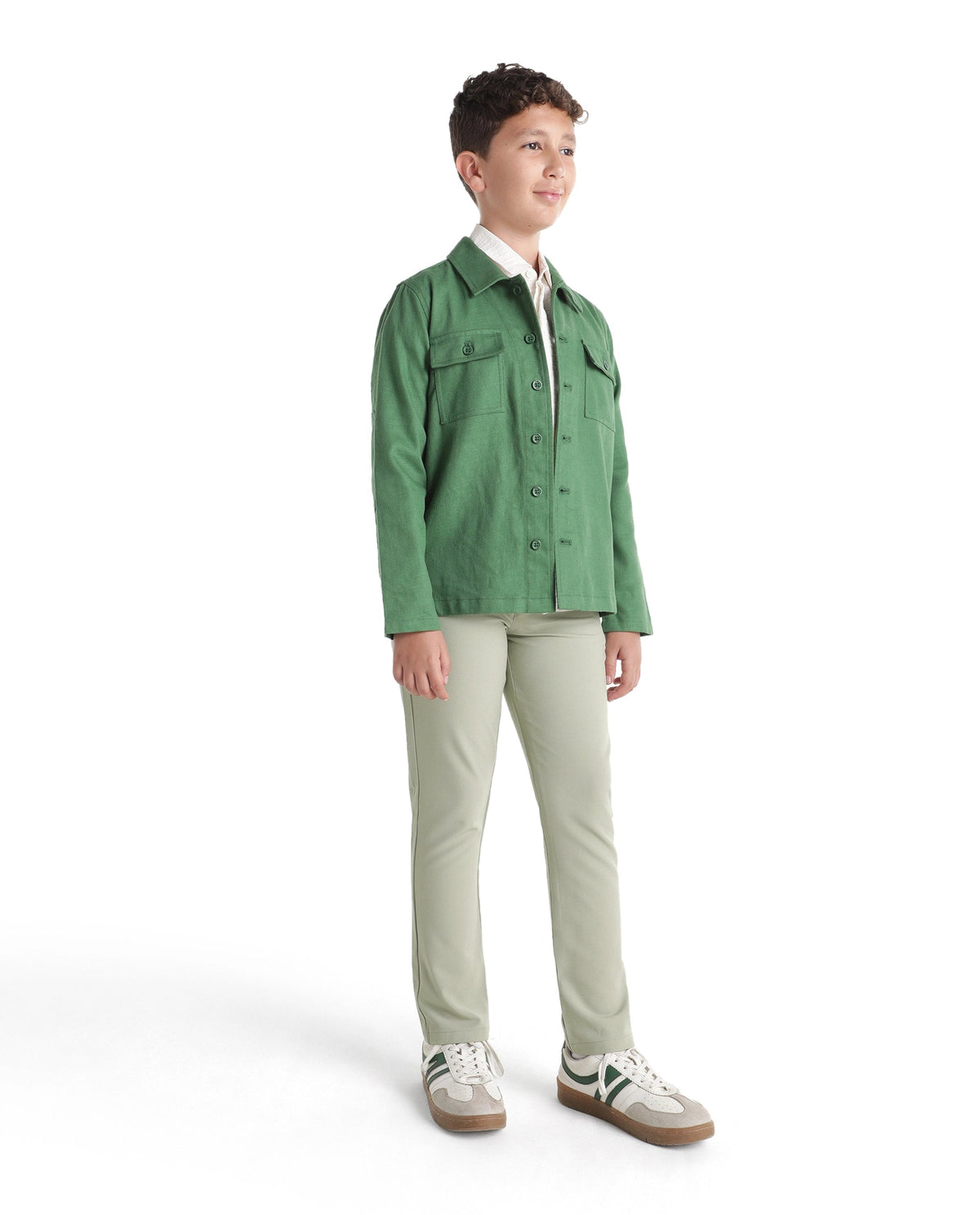 Rare Ones Boys Driver Polyester Blend Trouser - Green