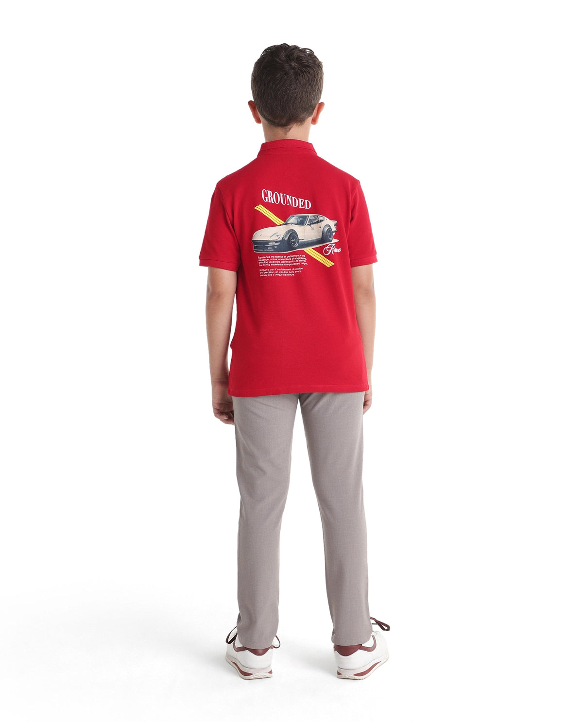 Rare Ones Boys Driver Polyester Blend Trouser - Beige