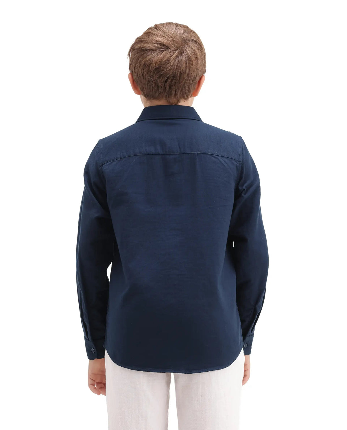 Rare Ones Boys Presso T Regular Fit Cotton Shirt - Dark Navy