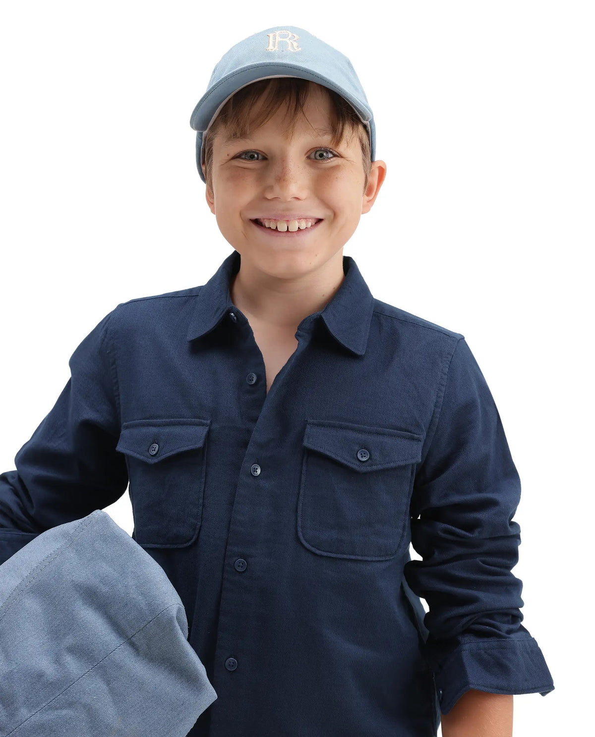 Rare Ones Boys Presso T Regular Fit Cotton Shirt - Dark Navy