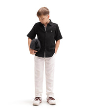 Rare Ones Boys Layerr Regular Fit Cotton Shirt - Black