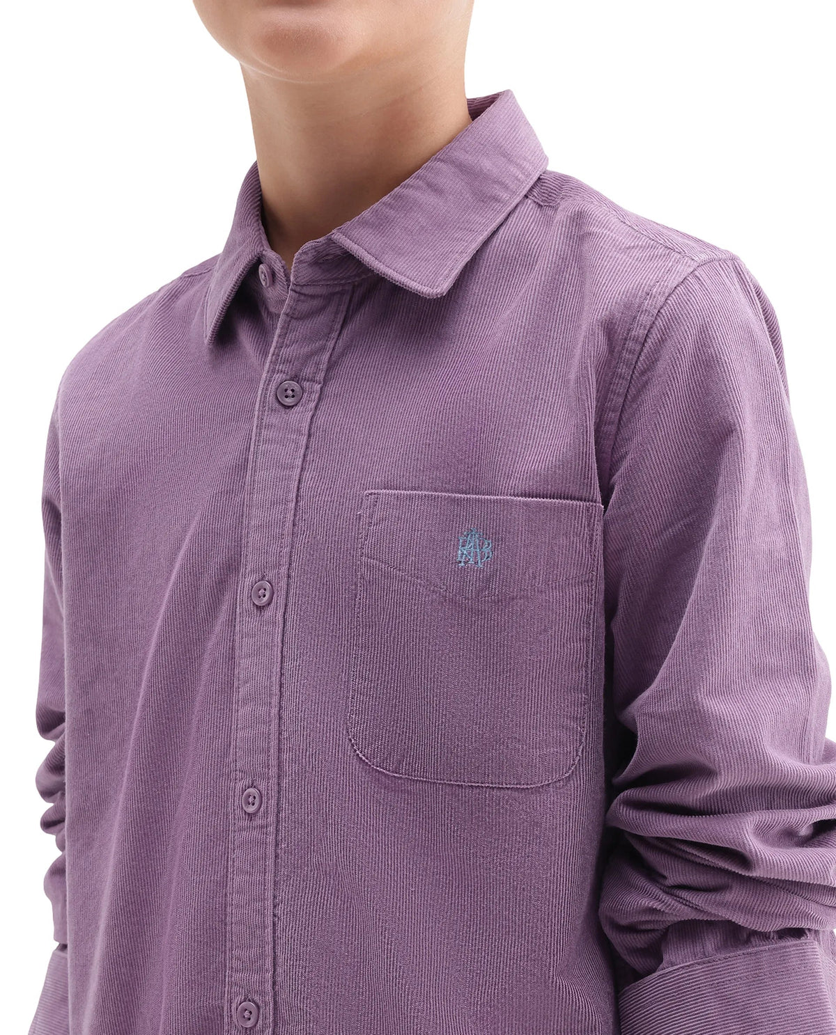 Rare Ones Boys Ceon Regular Fit Cotton Shirt - Light Purple