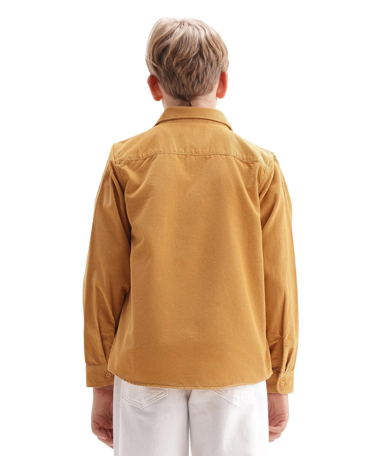 Rare Ones Boys Ceon Regular Fit Cotton Shirt - Mustard