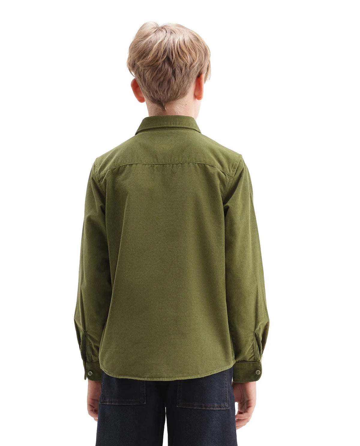 Rare Ones Boys Ceon Regular Fit Cotton Shirt - Light Green