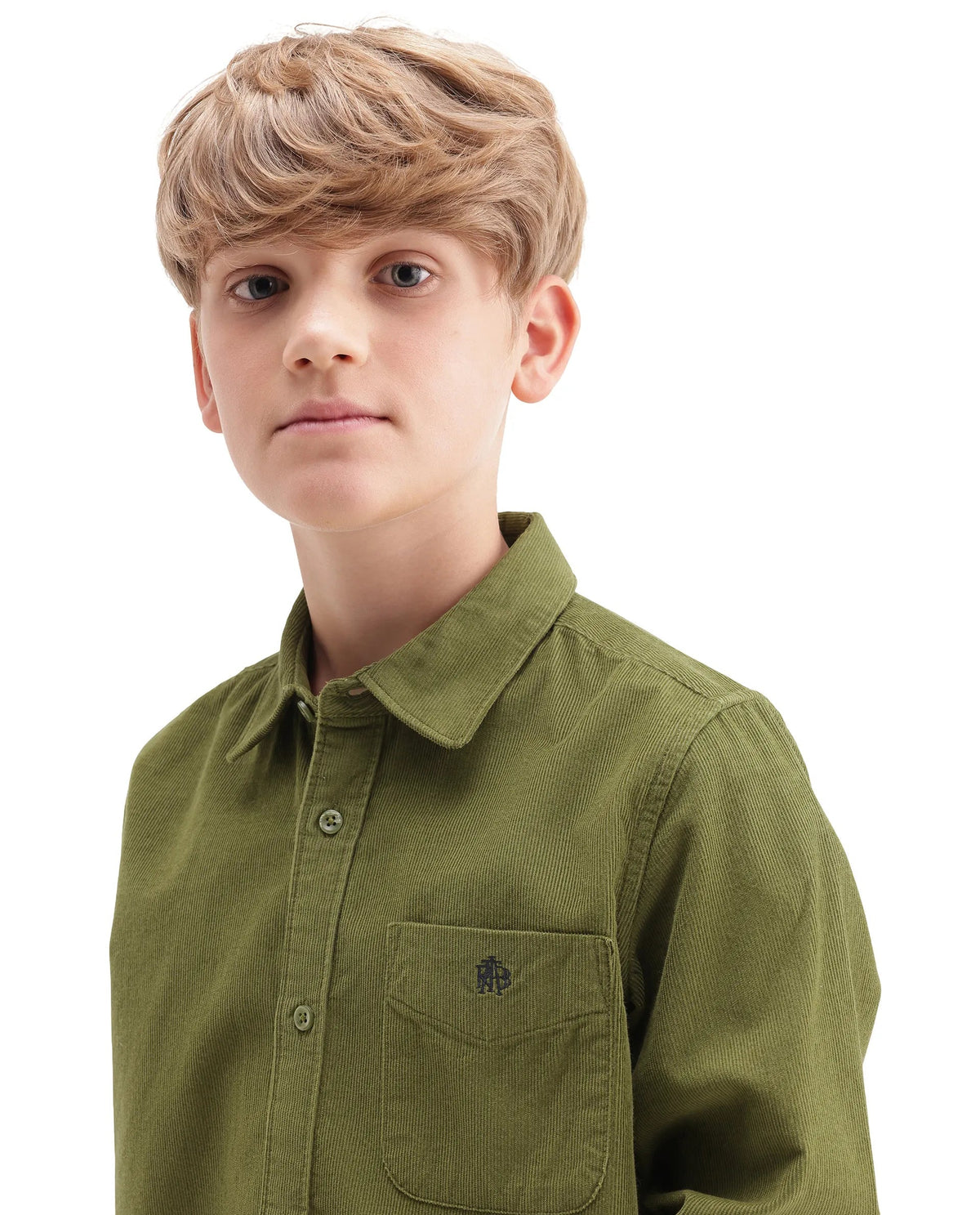 Rare Ones Boys Ceon Regular Fit Cotton Shirt - Light Green