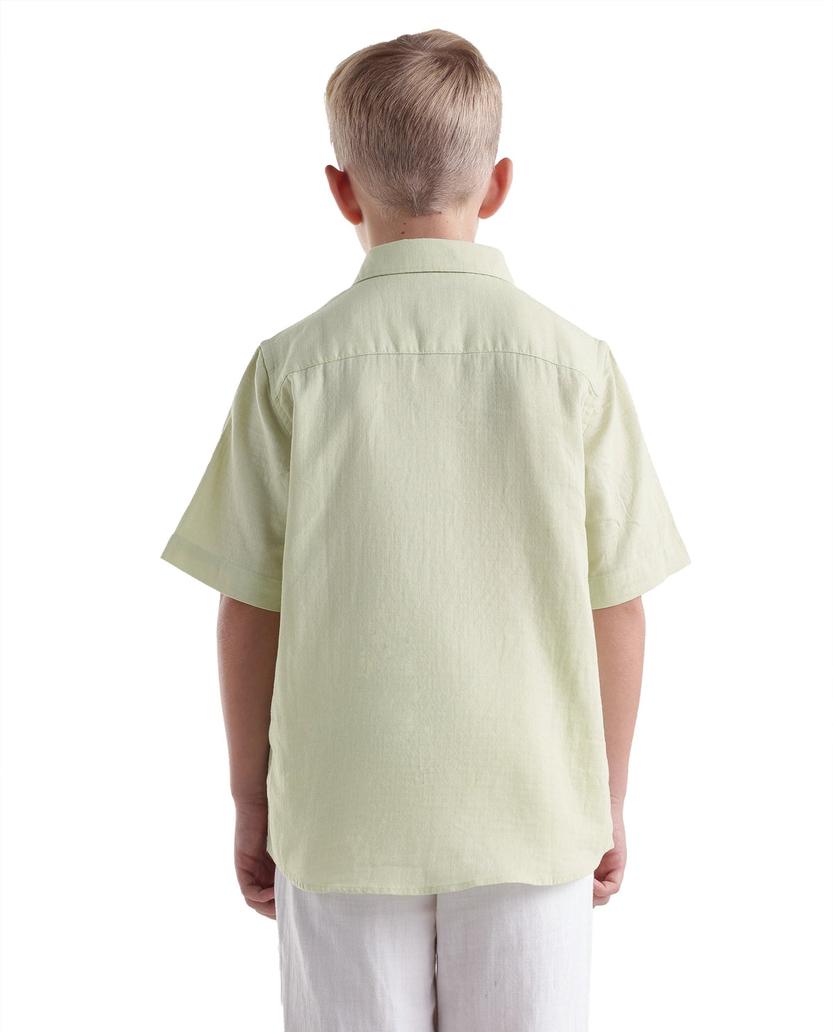 Rare Ones Boys Layerr Cotton Shirt - Fluorescent Green