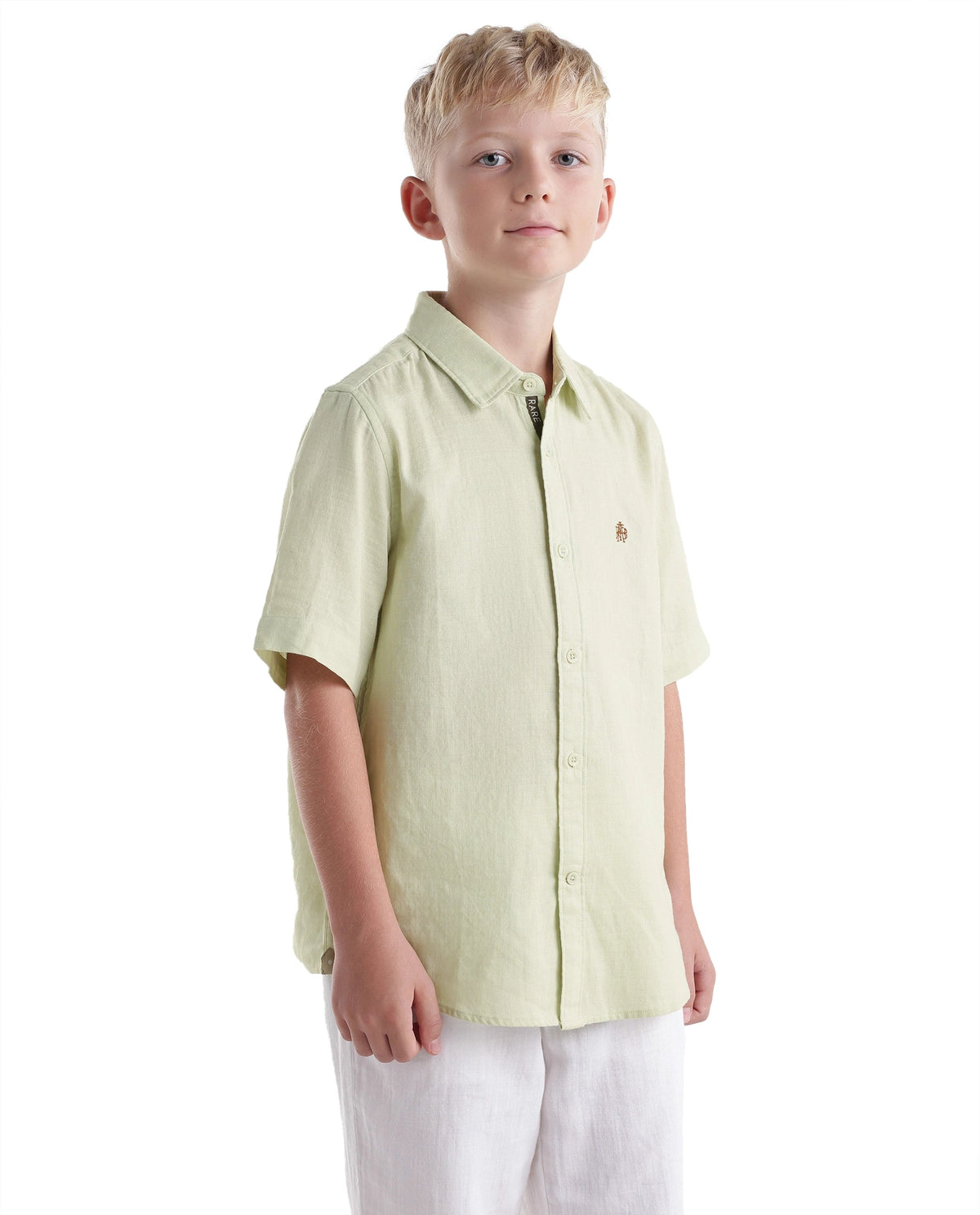 Rare Ones Boys Layerr Cotton Shirt - Fluorescent Green