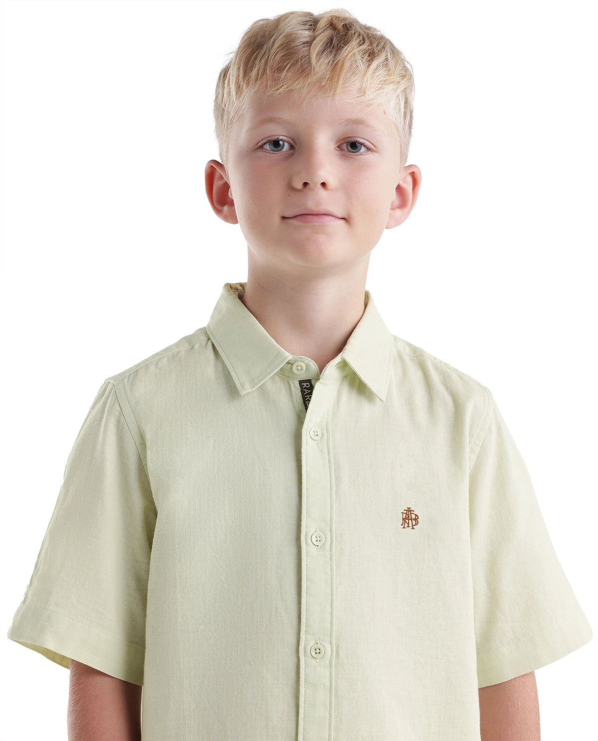 Rare Ones Boys Layerr Cotton Shirt - Fluorescent Green