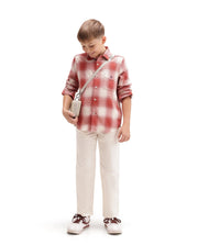 Rare Ones Boys Berry Regular Fit Cotton Shirt - Rust