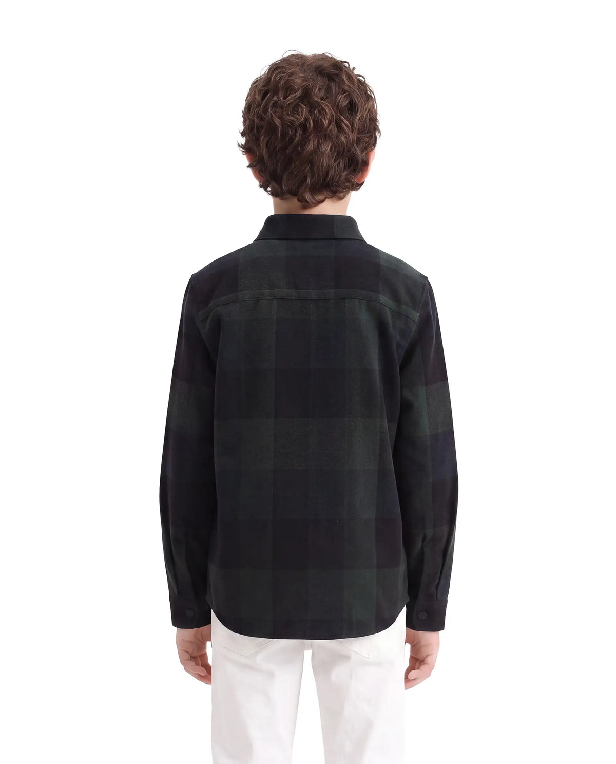 Rare Ones Boys Daxt Regular Fit Cotton Shirt - Dark Green