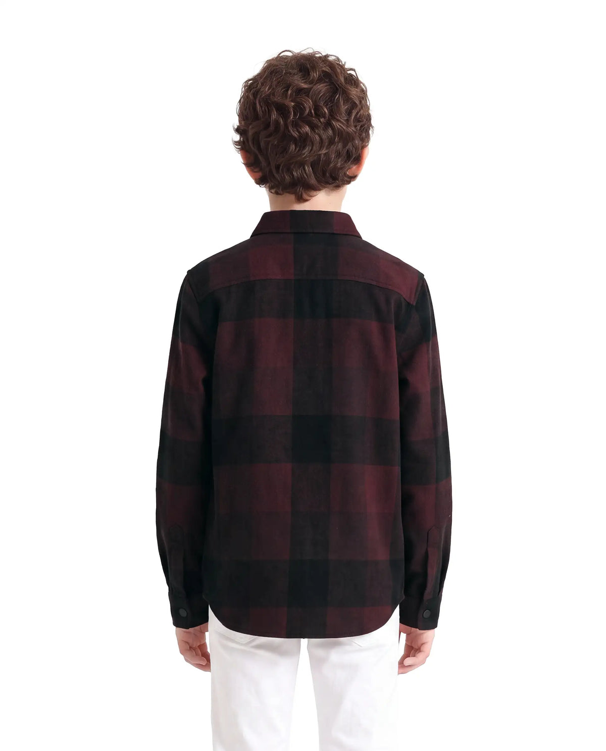 Rare Ones Boys Daxt Regular Fit Cotton Shirt - Dark Rust