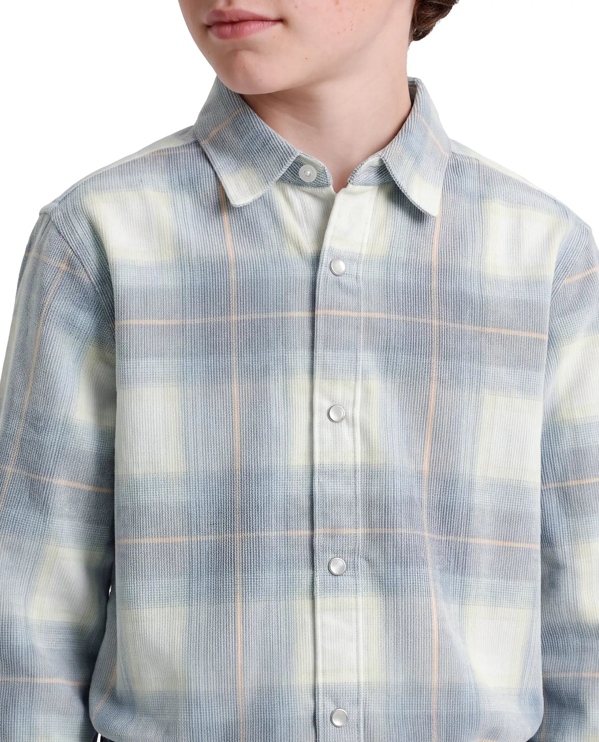 Boys Light Blue Regular-Fit Half-Sleeve Checked Cotton Casual Shirt